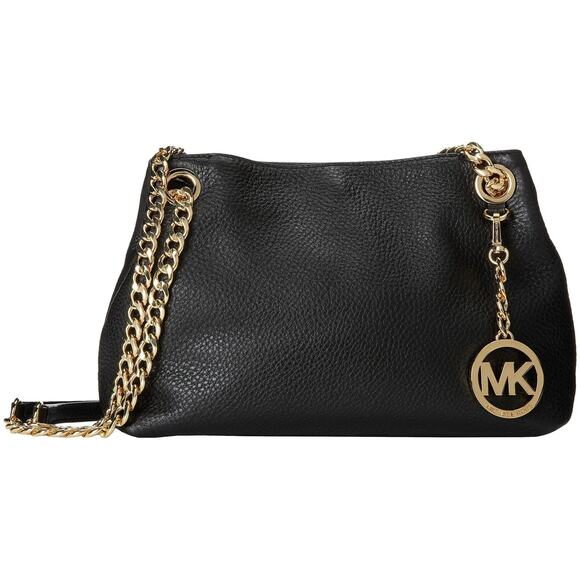 Michael Kors Jet Set Leather Shoulder Bag Satchel Handbag Tote Purse - Picture 1 of 6